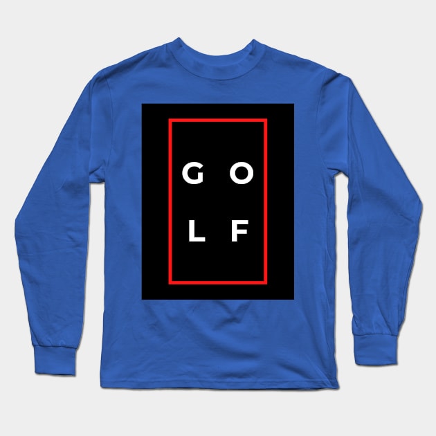 Modern Golf Shirt Long Sleeve T-Shirt by Golfers Paradise
